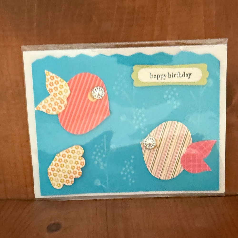 Colorful Fish Birthday Card